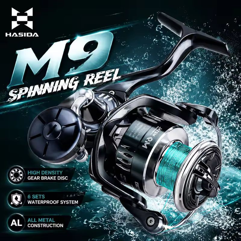 Trolling Reel - Reel Pancing Spinning HASIDA M9 Full
